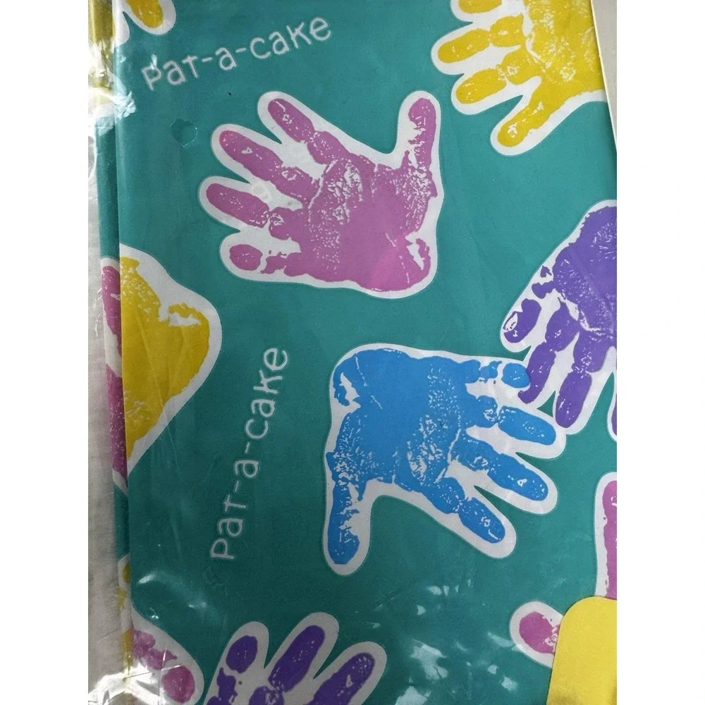 New Vintage 80s Hallmark Baby Shower Pat A Cake Jumb Gift Bag 36